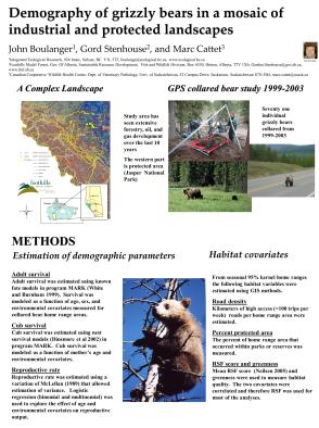 Demography of Grizzly bears Demography of Grizzly bears in Alberta